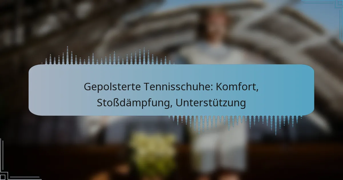 Gepolsterte Tennisschuhe: Komfort, Stoßdämpfung, Unterstützung