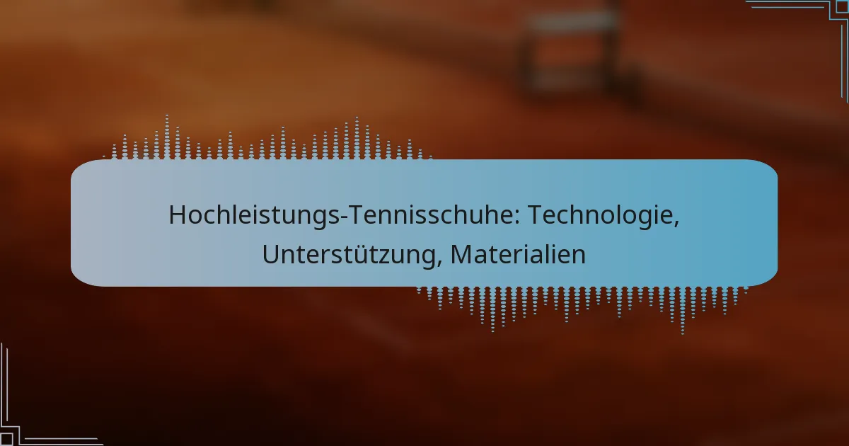 Hochleistungs-Tennisschuhe: Technologie, Unterstützung, Materialien