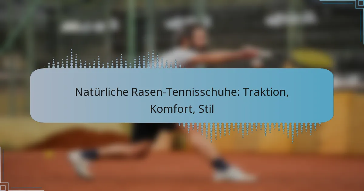 Natürliche Rasen-Tennisschuhe: Traktion, Komfort, Stil