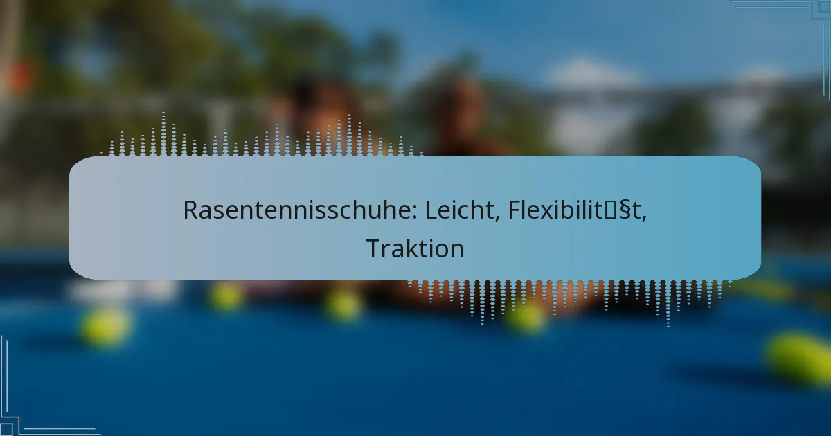 Rasentennisschuhe: Leicht, Flexibilität, Traktion