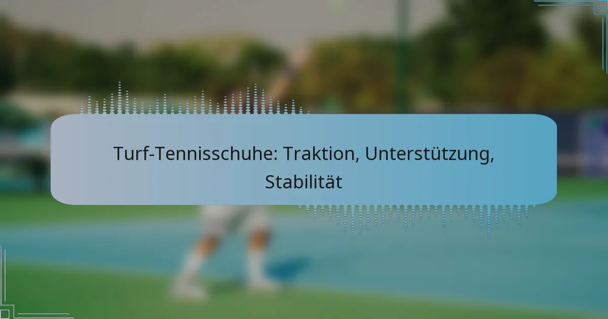 Turf-Tennisschuhe: Traktion, Unterstützung, Stabilität