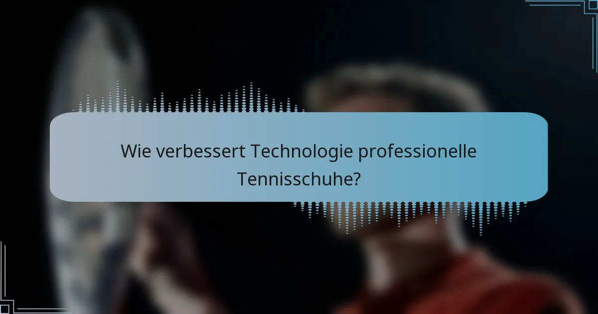 Wie verbessert Technologie professionelle Tennisschuhe?